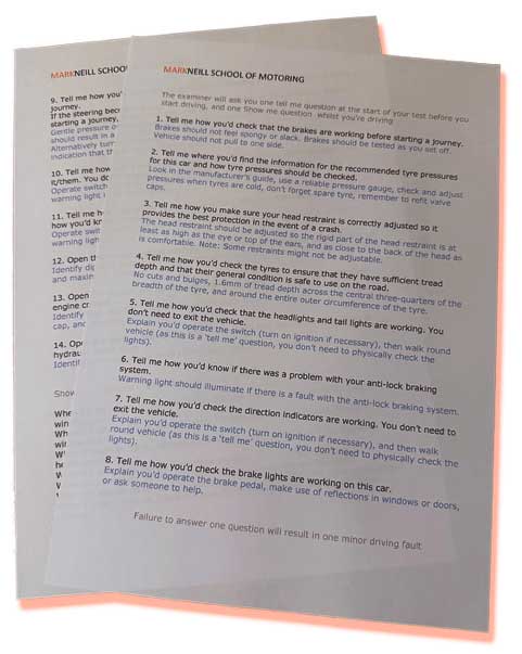 Show-me-questionnaire